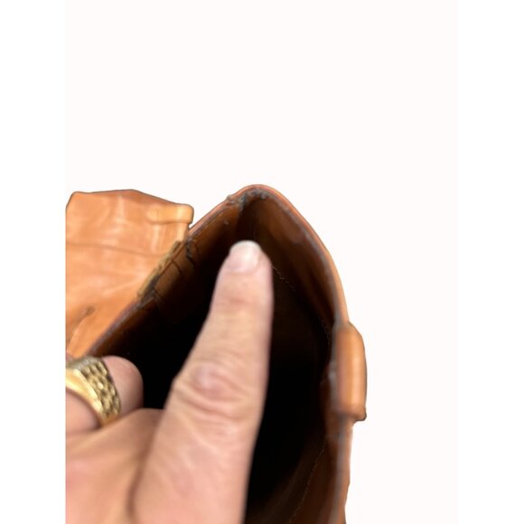 Ralph Lauren Lauren womens brown below knee leather boots shoes 5.5B SKU 6464 - Picture 11 of 13